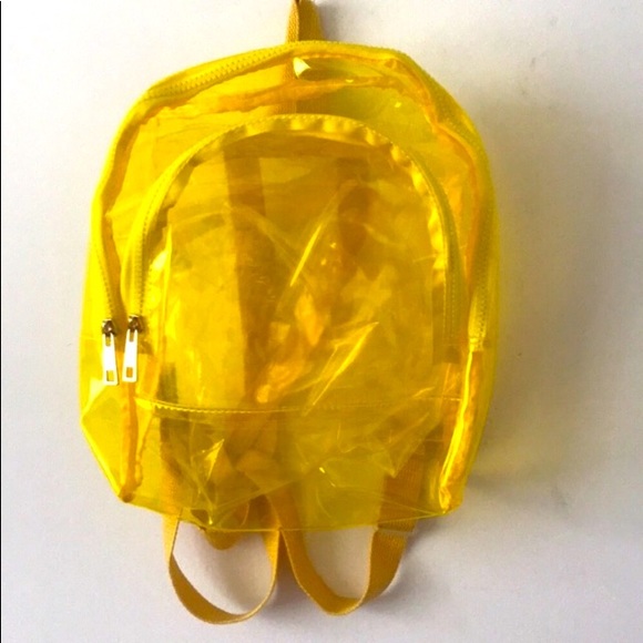 LF Yellow Neon Transparent Backpack - Picture 5 of 8